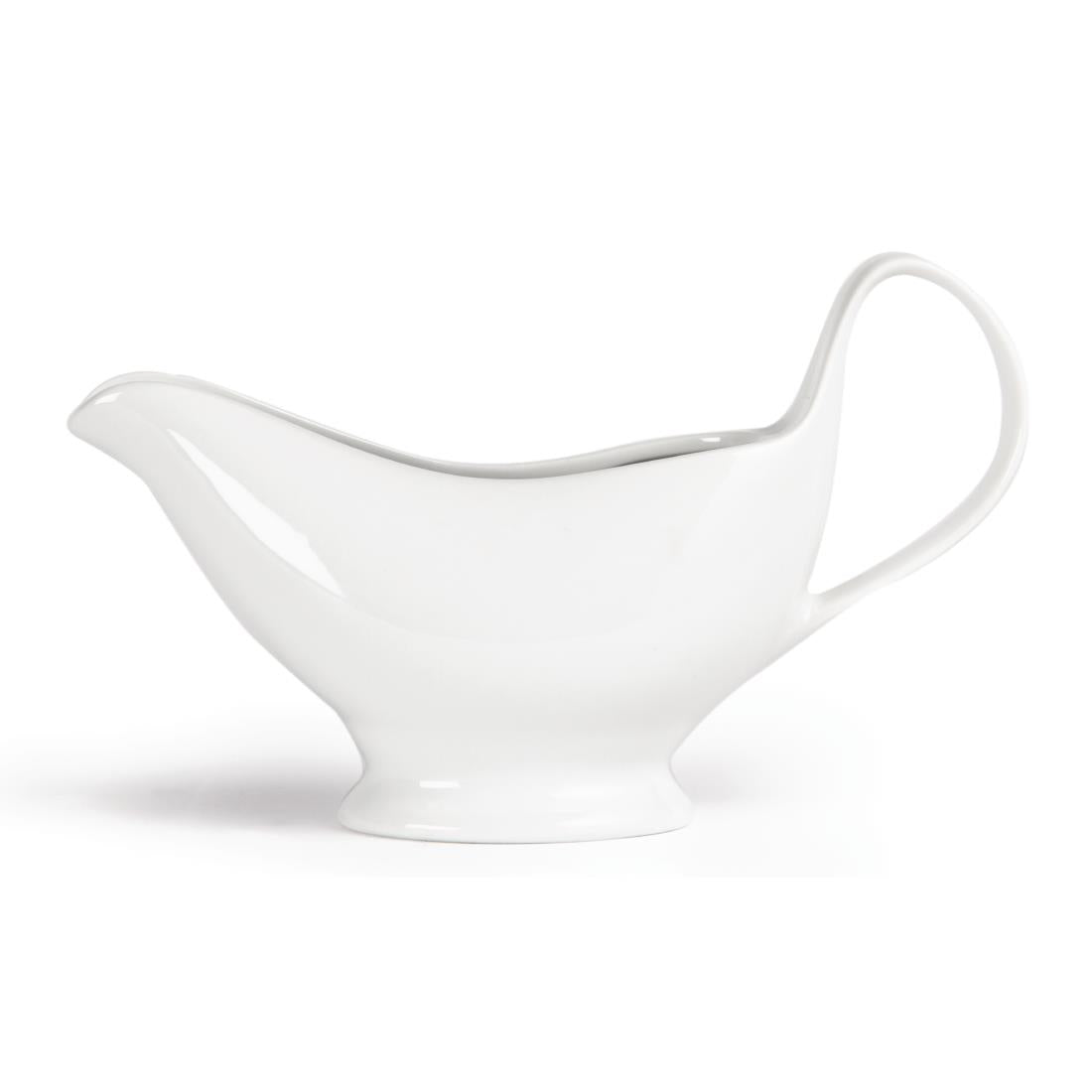 Olympia Whiteware Gravy Boats 340ml (6 Pack)