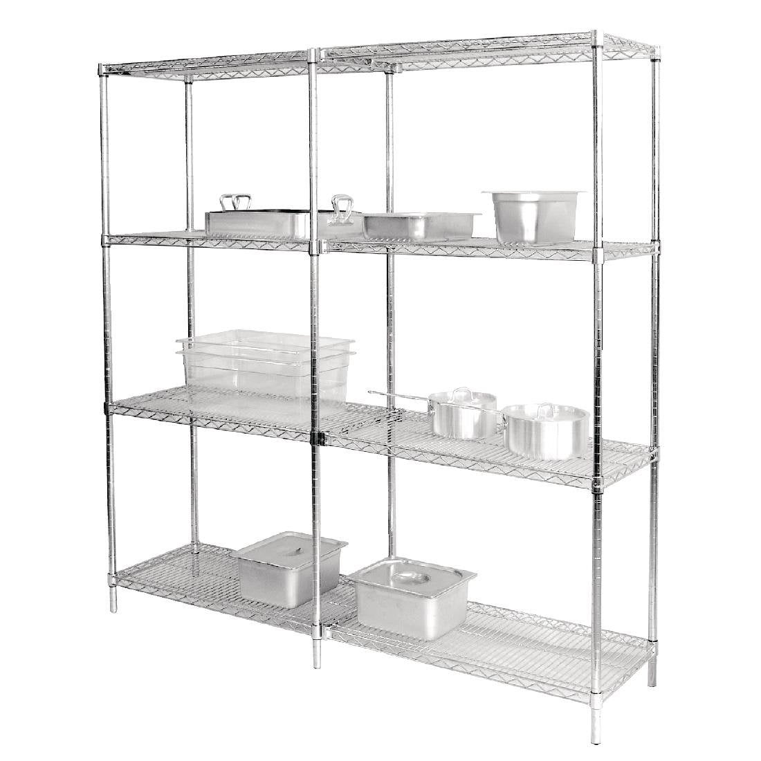Vogue Chrome Wire Shelves 1220x457mm (2 Pack)