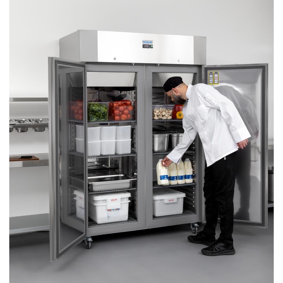 Polar U-Series Energy Efficient Double Door Upright Refrigerator 1400Ltr