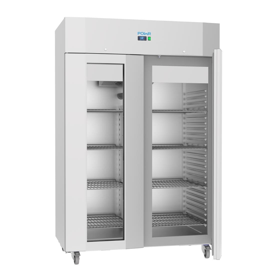 Polar U-Series Energy Efficient Double Glass Door Upright Storage/Display Fridge