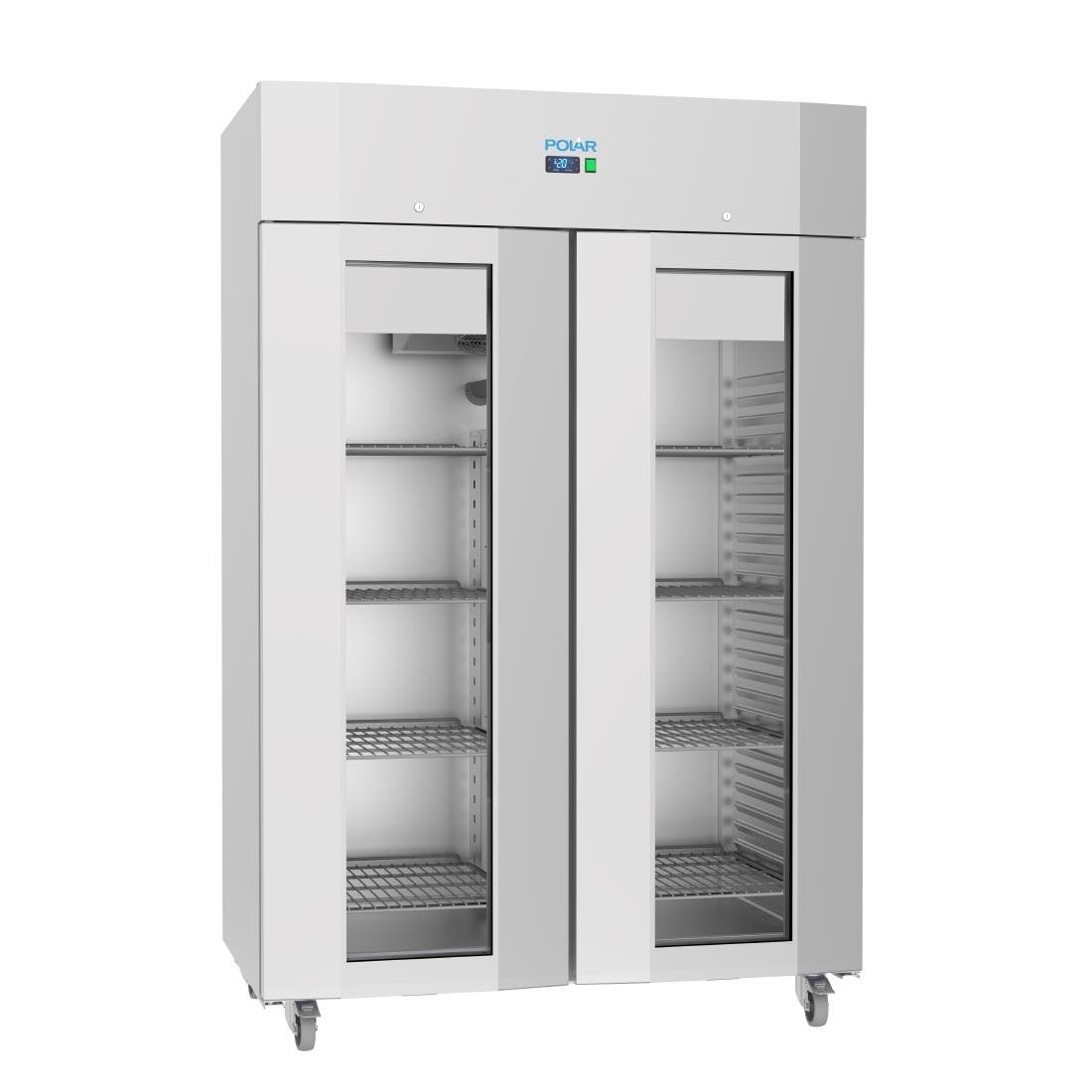 Polar U-Series Energy Efficient Double Glass Door Upright Storage/Display Fridge