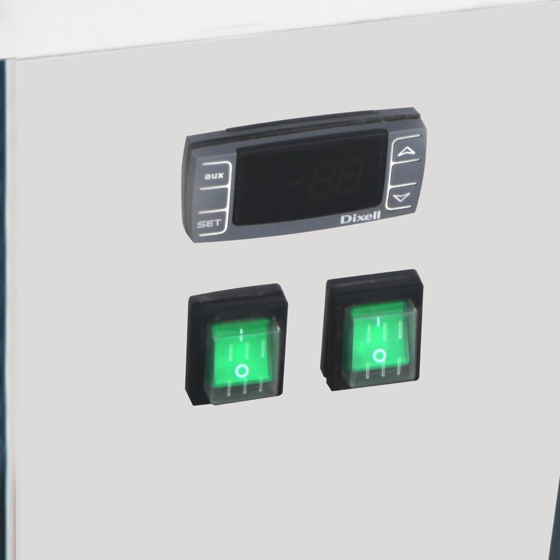 Polar U-Series 6 Pan Ice Cream Serve Over Cabinet Freezer