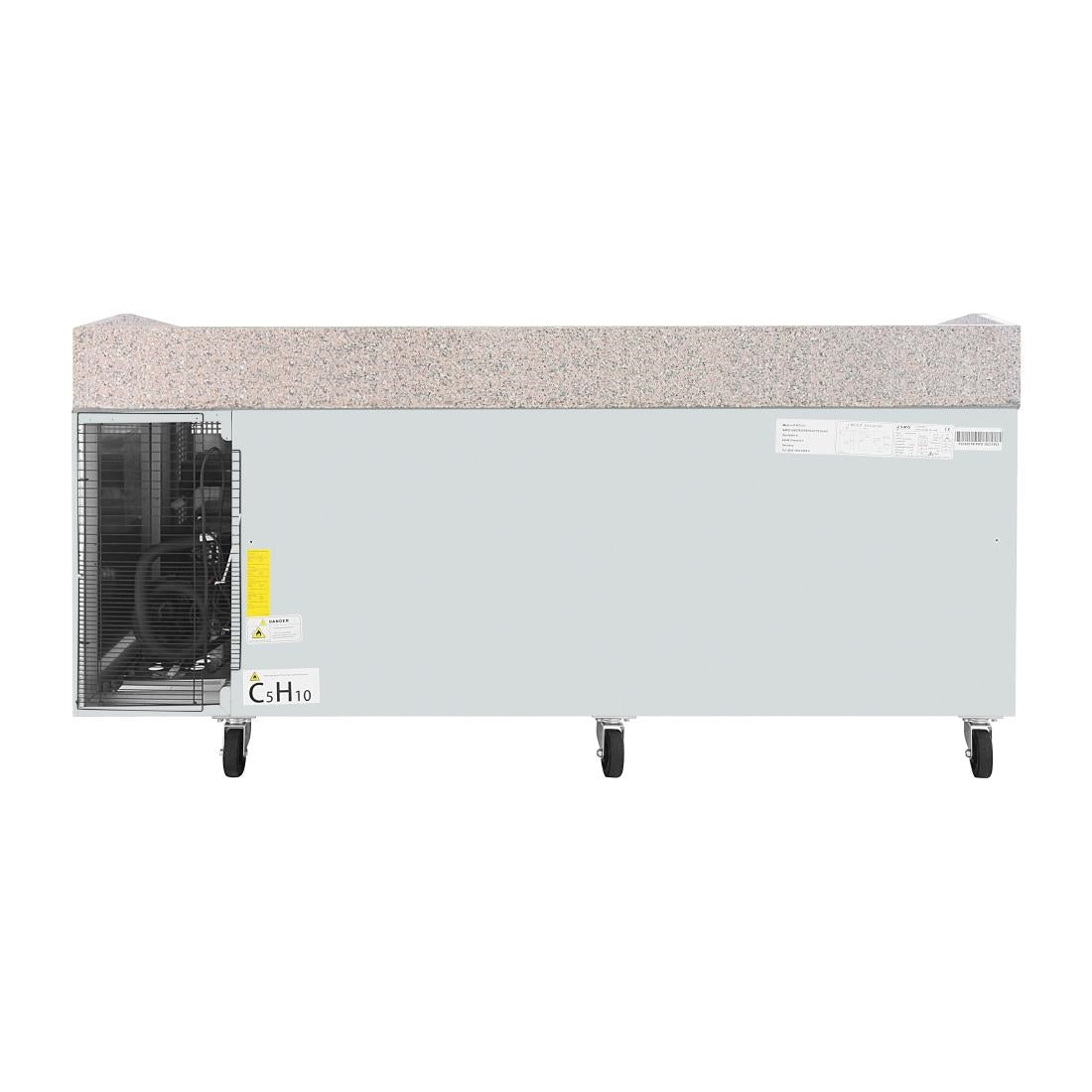 Polar U-Series Bakery Counter Fridge with Granite Top 634Ltr