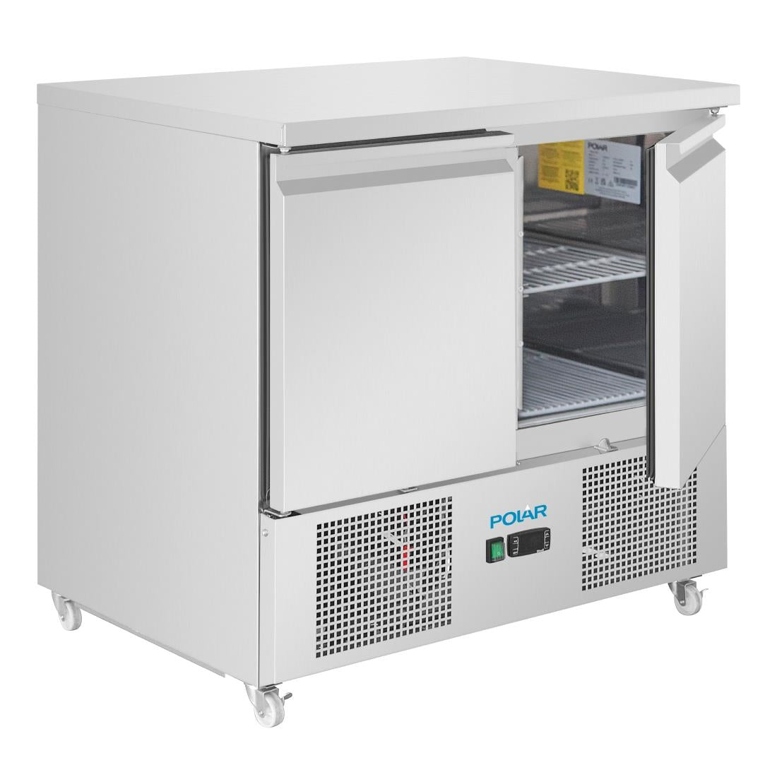 Polar U-Series Ventilated 2 Door Counter Fridge