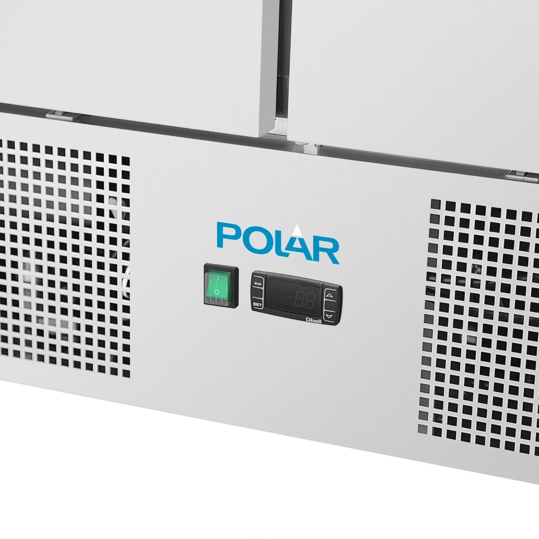 Polar U-Series Ventilated 2 Door Counter Fridge
