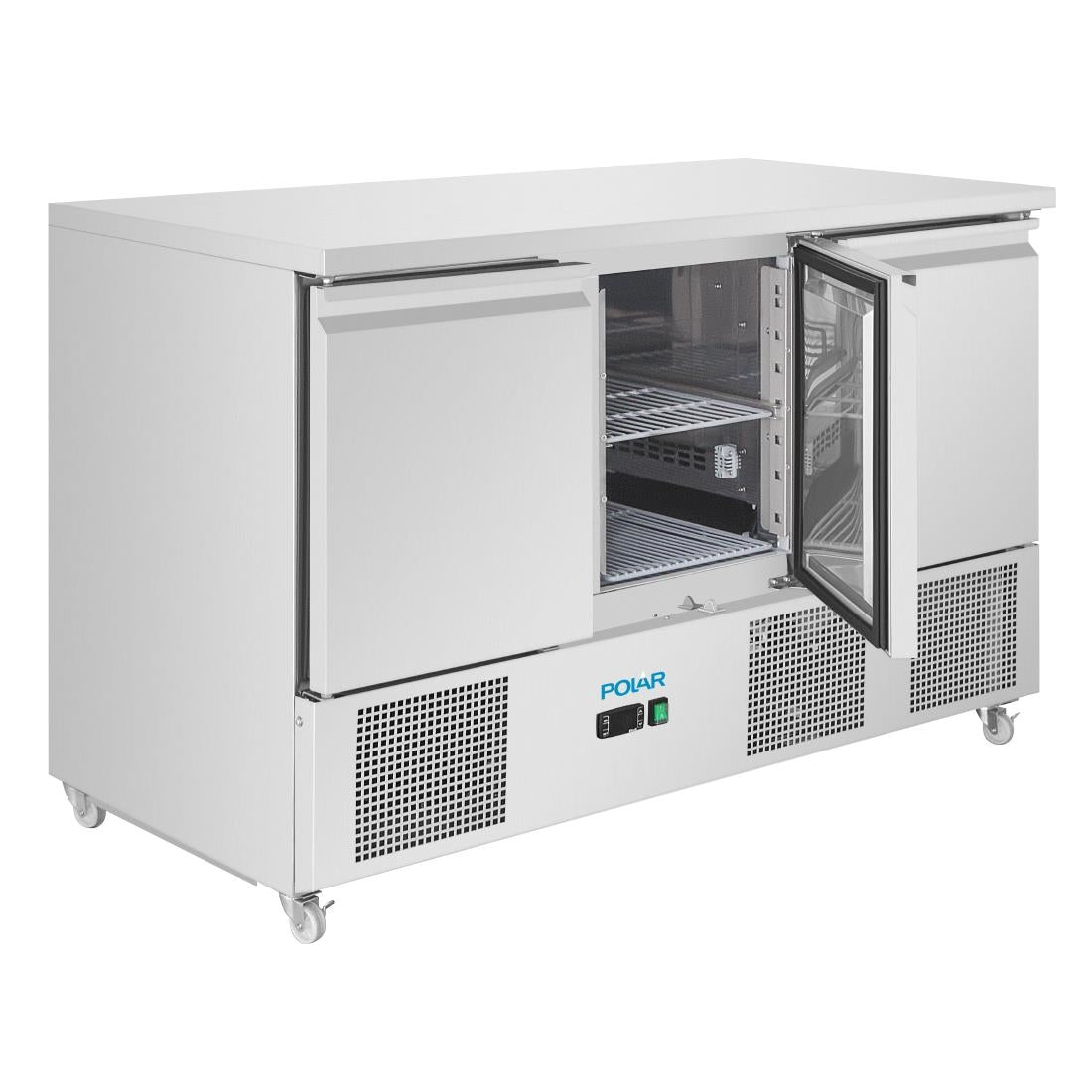 Polar U-Series Ventilated 3 Door Counter Fridge