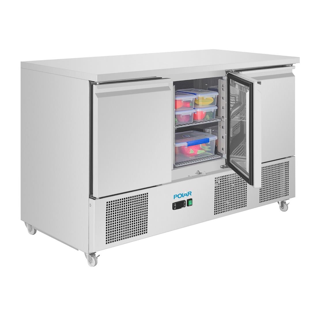 Polar U-Series Ventilated 3 Door Counter Fridge