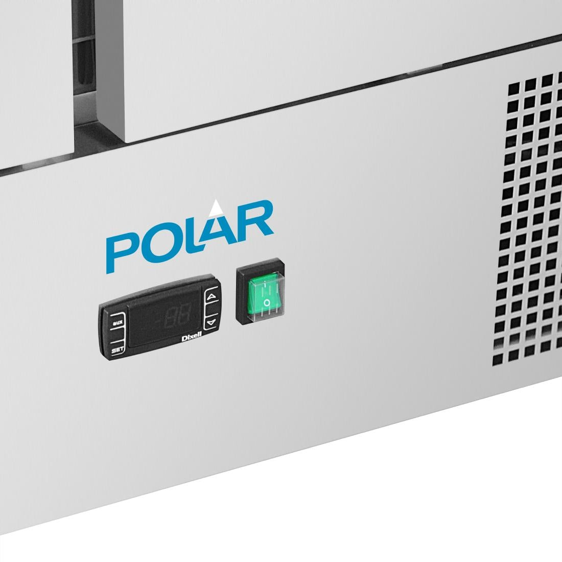 Polar U-Series Ventilated 3 Door Counter Fridge