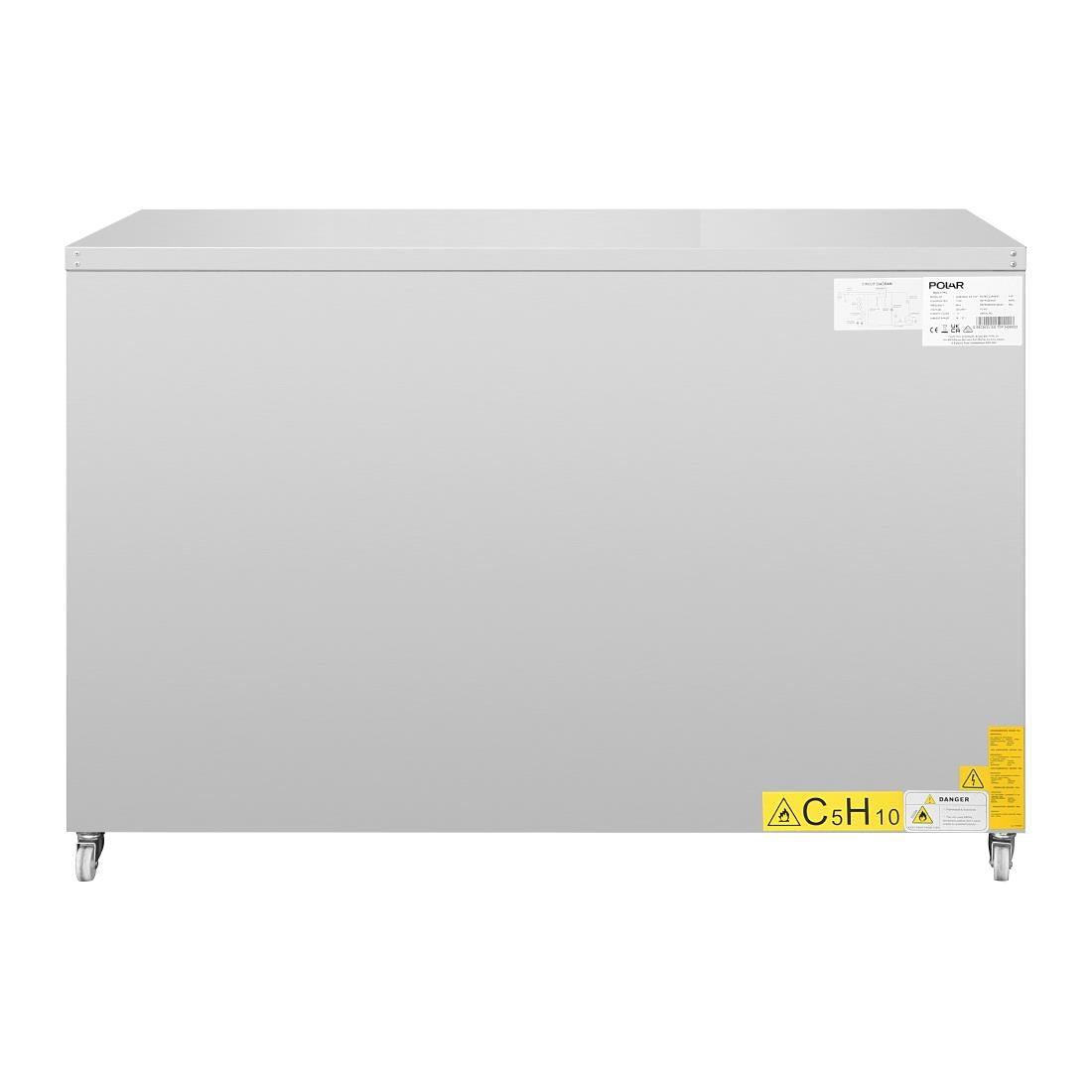Polar U-Series Ventilated 3 Door Counter Fridge