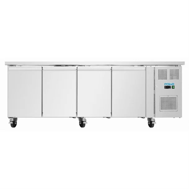 Polar U-Series Four Door Slimline Counter Fridge