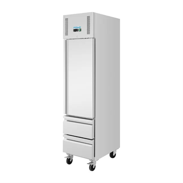 Polar G-Series Single Door & 2 Drawer Slimline GN Cabinet Refrigerator