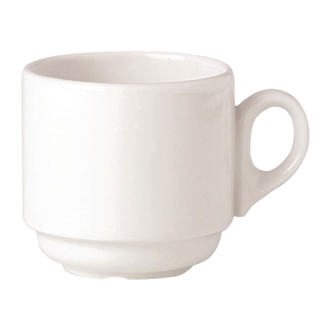 Steelite Simplicity White Atlanta Stacking Cups 212ml (36 Pack)