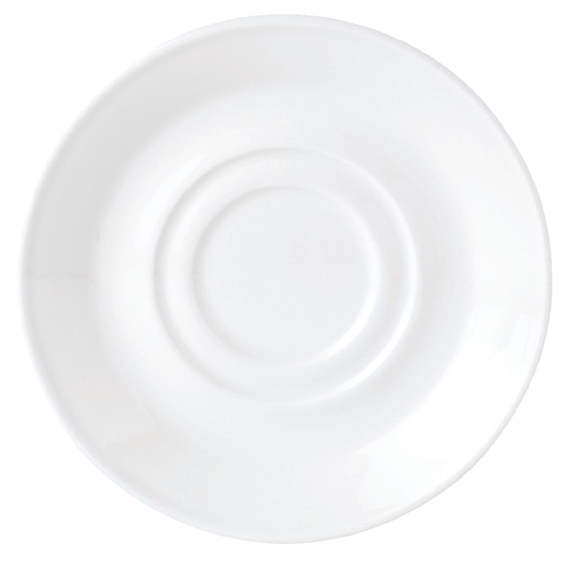 Steelite Simplicity White Low Cups Saucers 165mm (36 Pack)