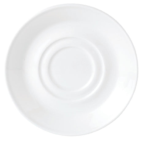 Steelite Simplicity White Low Cups Saucers 145mm (36 Pack)