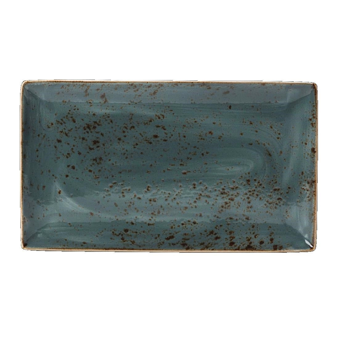Steelite Craft Blue Rectangular Platters 330x 190mm (6 Pack)