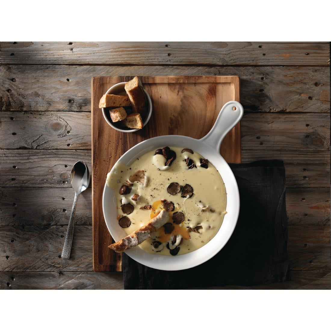 Steelite Simplicity Cookware White Presentation Pans 255mm (6 Pack)