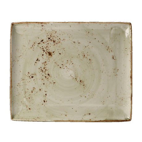 Steelite Craft Green Rectangular Platters 330x 270mm (6 Pack)