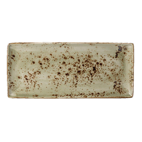 Steelite Craft Green Rectangular Platters 370 x 165mm (6 Pack)