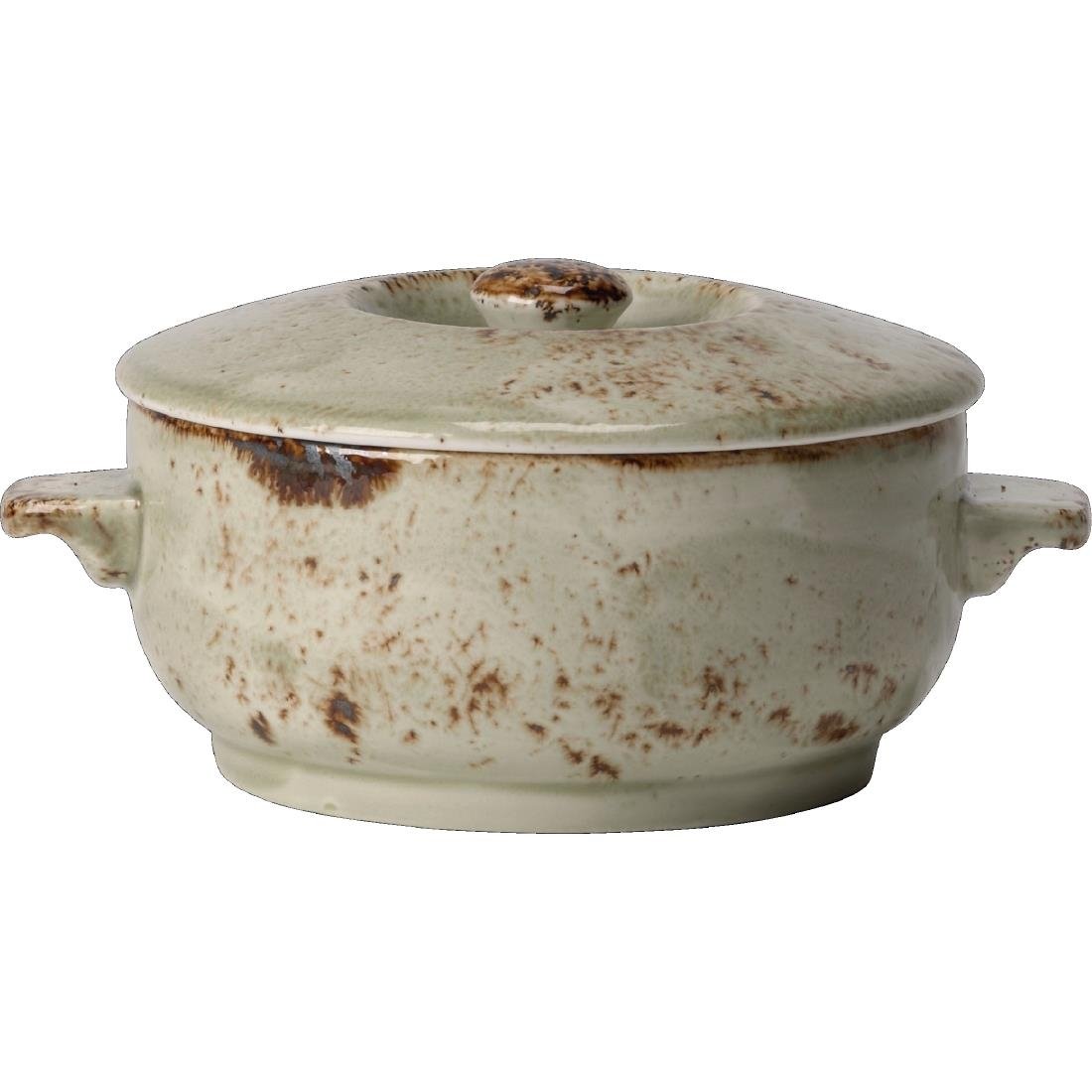 Steelite Craft Green Casserole Lids (6 Pack)