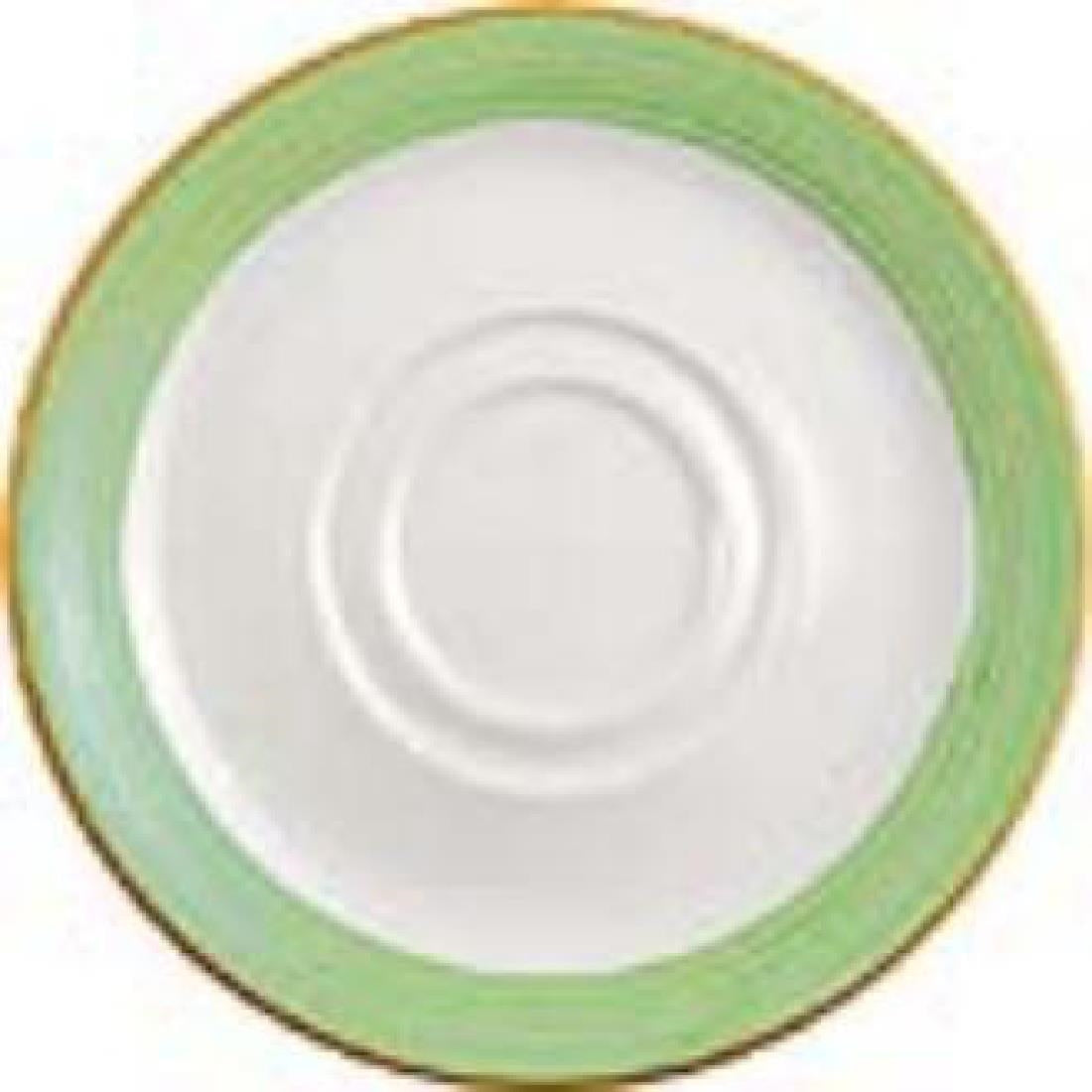 Steelite Rio Green Low Cups Saucers 145mm (36 Pack)
