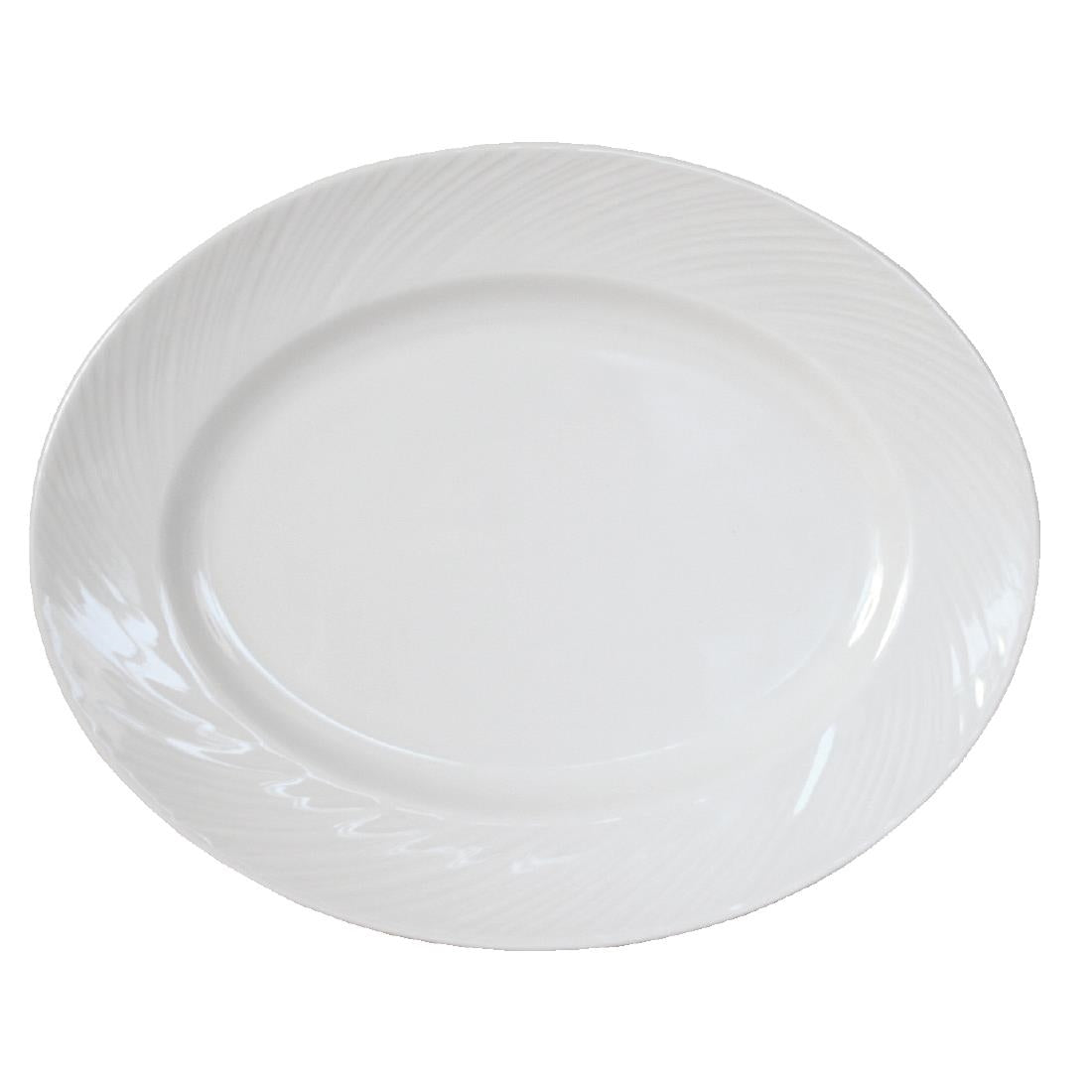 Steelite Spyro Oval Plates 280mm (12 Pack)