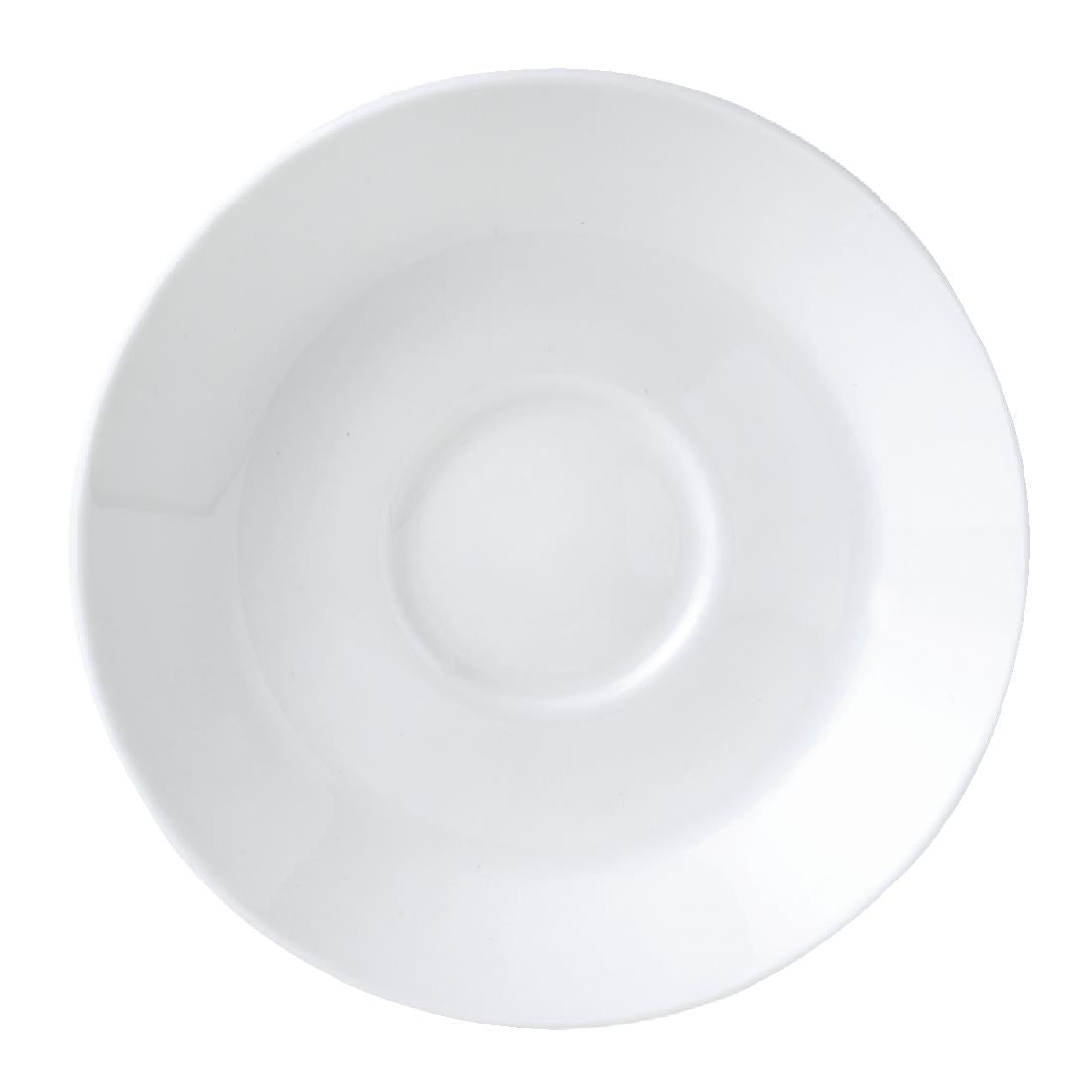 Steelite Monaco White Mandarin Tea Saucers Single Well 150mm (36 Pack)