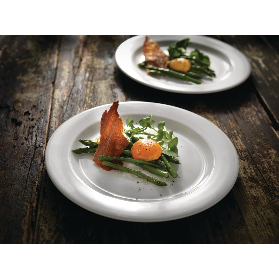 Steelite Monaco White Vogue Plates 255mm (24 Pack)