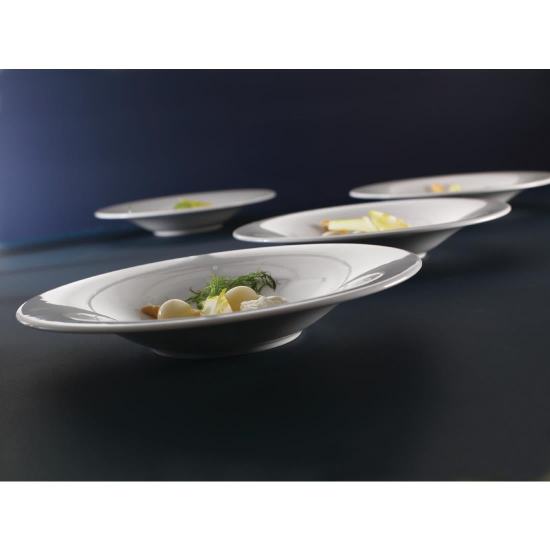 Steelite Monaco White Nouveau Bowls 230mm (24 Pack)