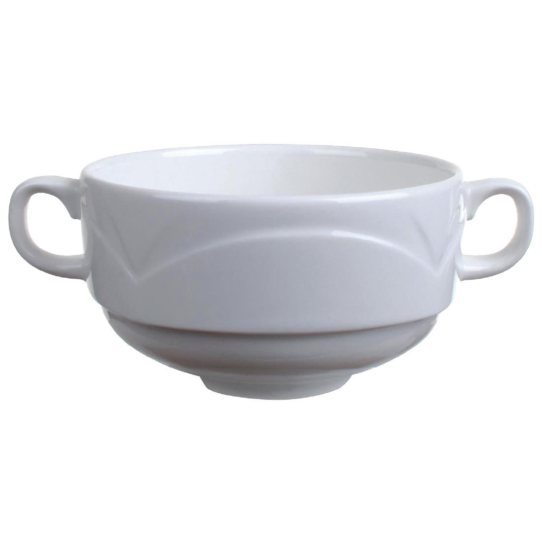 Steelite Bianco Handled Soup Cups 284ml (36 Pack)