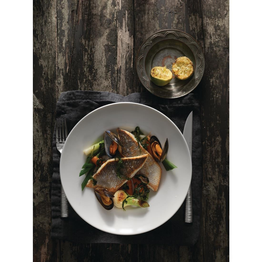 Steelite Monaco White Nouveau Bowls 300mm (6 Pack)