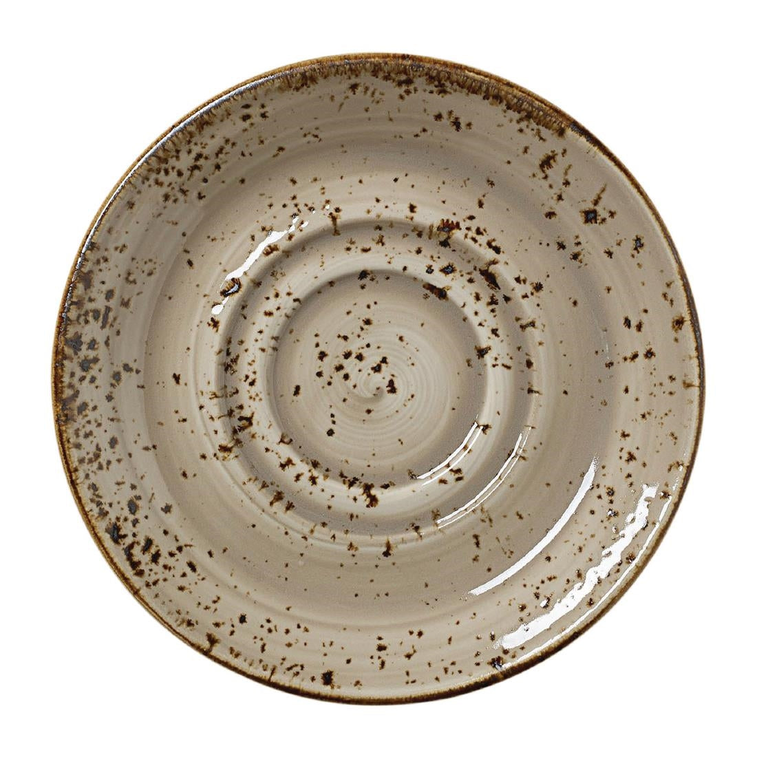 Steelite Craft Porcini Saucers Large Double-Well 145mm (36 Pack)