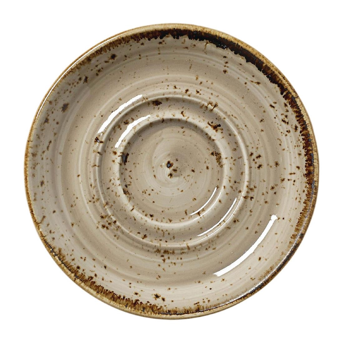 Steelite Craft Porcini Saucers Small Double-Well 118mm (12 Pack)