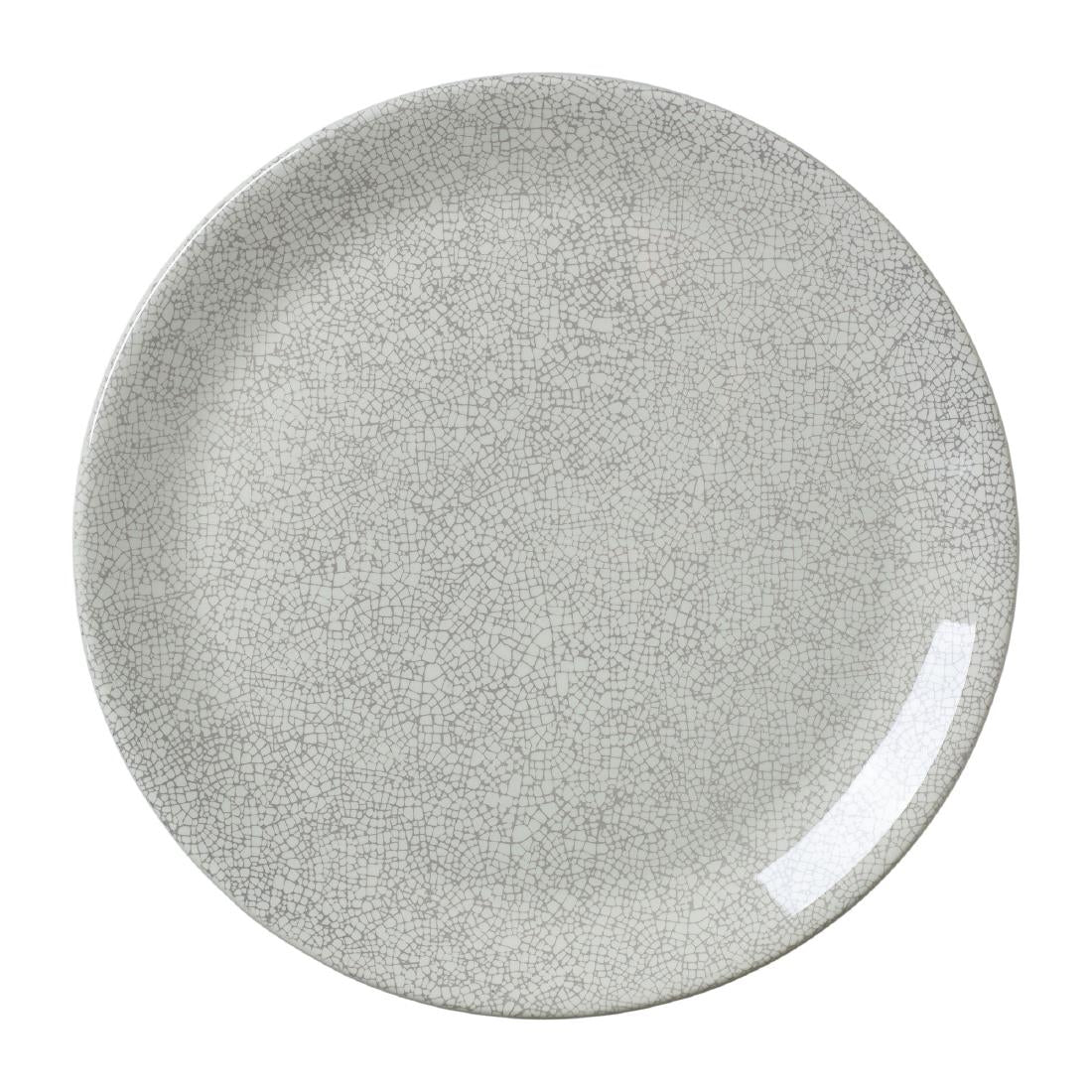Steelite Ink Crackle Grey Coupe Plates 300mm (12 Pack)