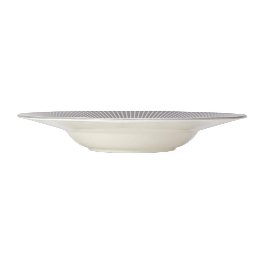 Steelite Willow Mist Gourmet Deep Rimmed Bowls Grey 285mm (6 Pack)