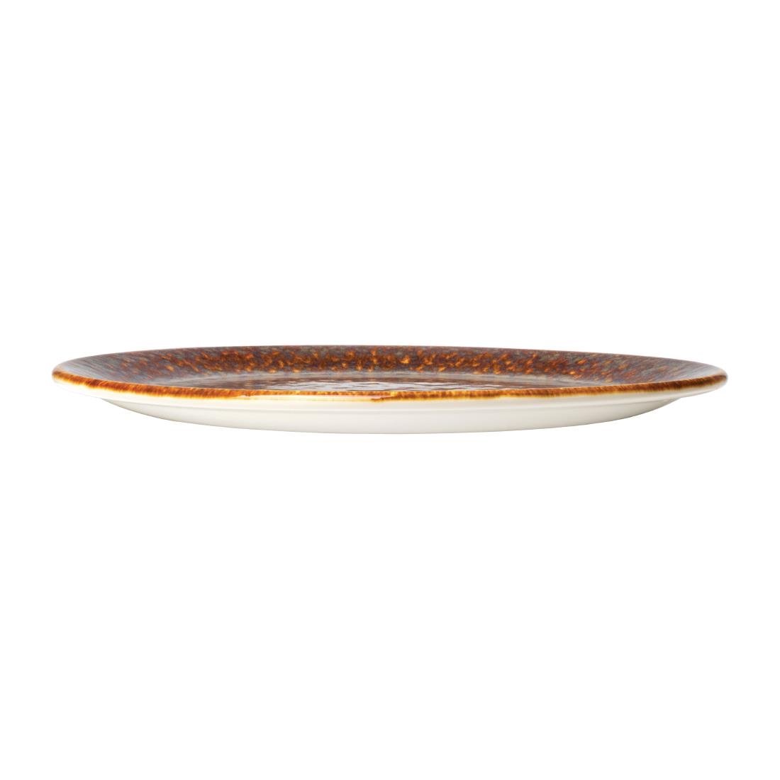 Steelite Vesuvius Coupe Plates Amber 300mm (12 Pack)