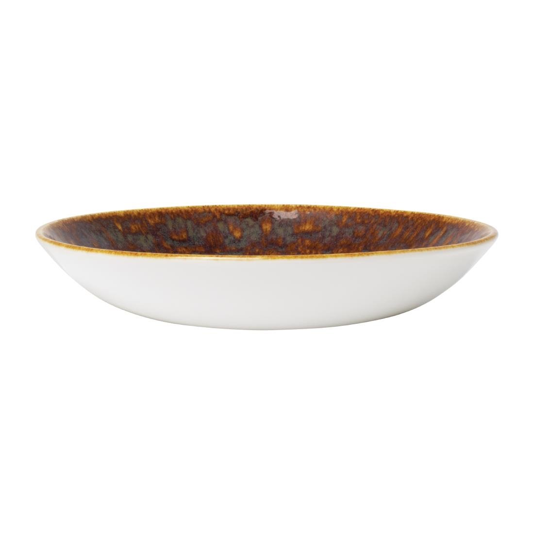 Steelite Vesuvius Coupe Bowls Amber 290mm (12 Pack)