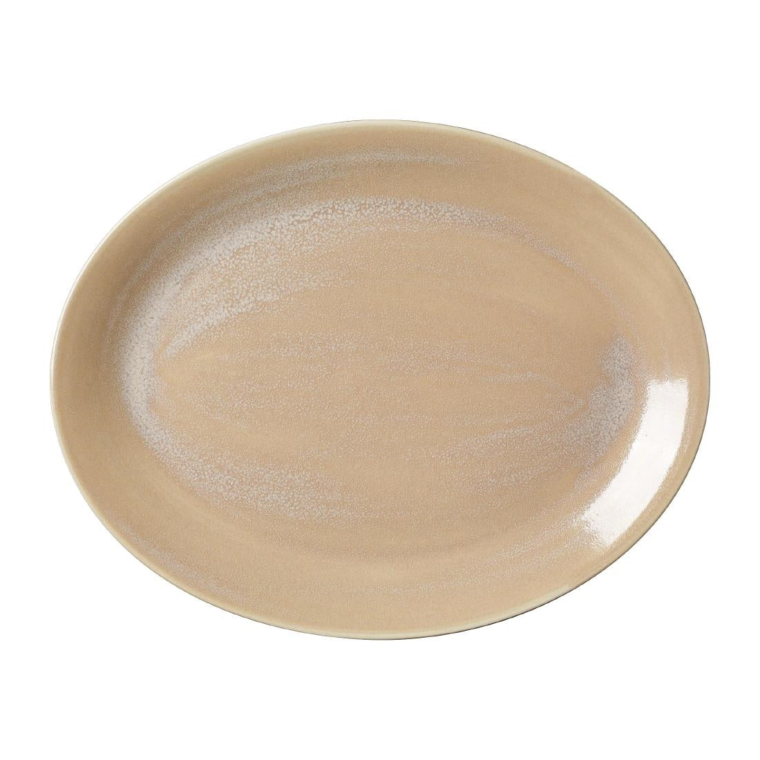 Steelite Revolution Sandstone Oval Coupe Plates 342mm (12 Pack)