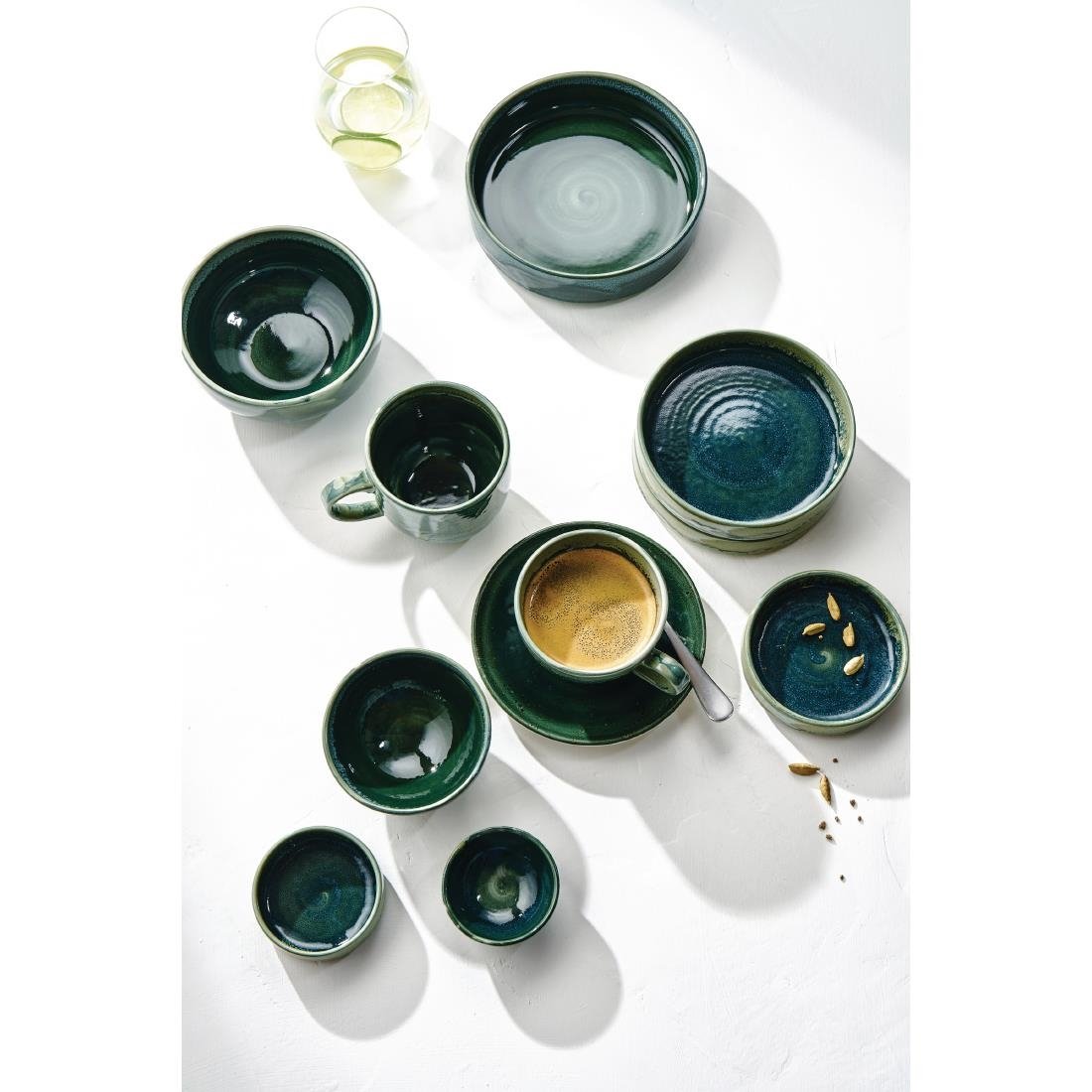 Steelite Aurora Vesuvius Burnt Emerald Bowls 155mm (12 Pack)
