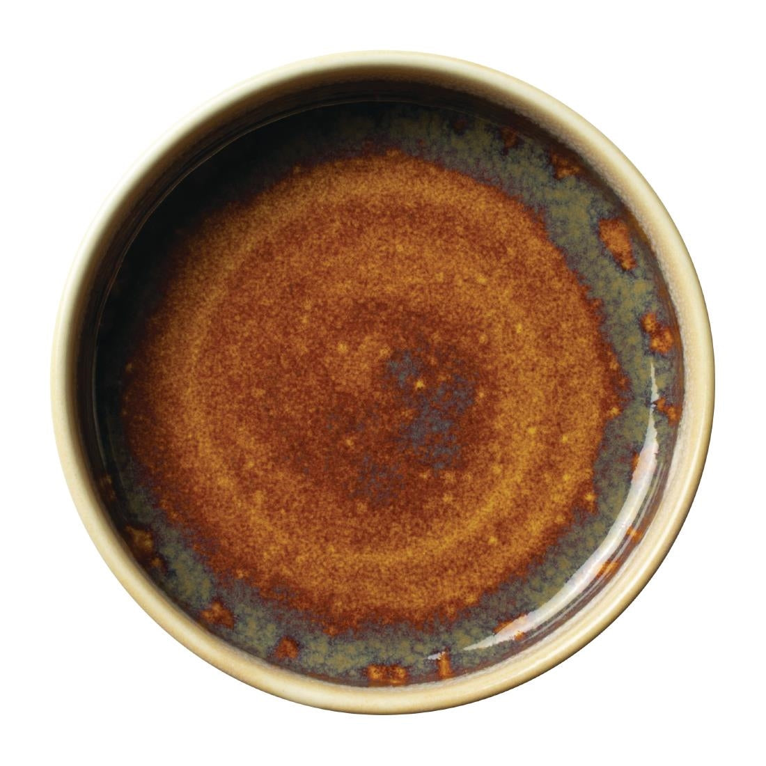 Steelite Aurora Vesuvius Amber Round Stacking Trays 165mm (12 Pack)