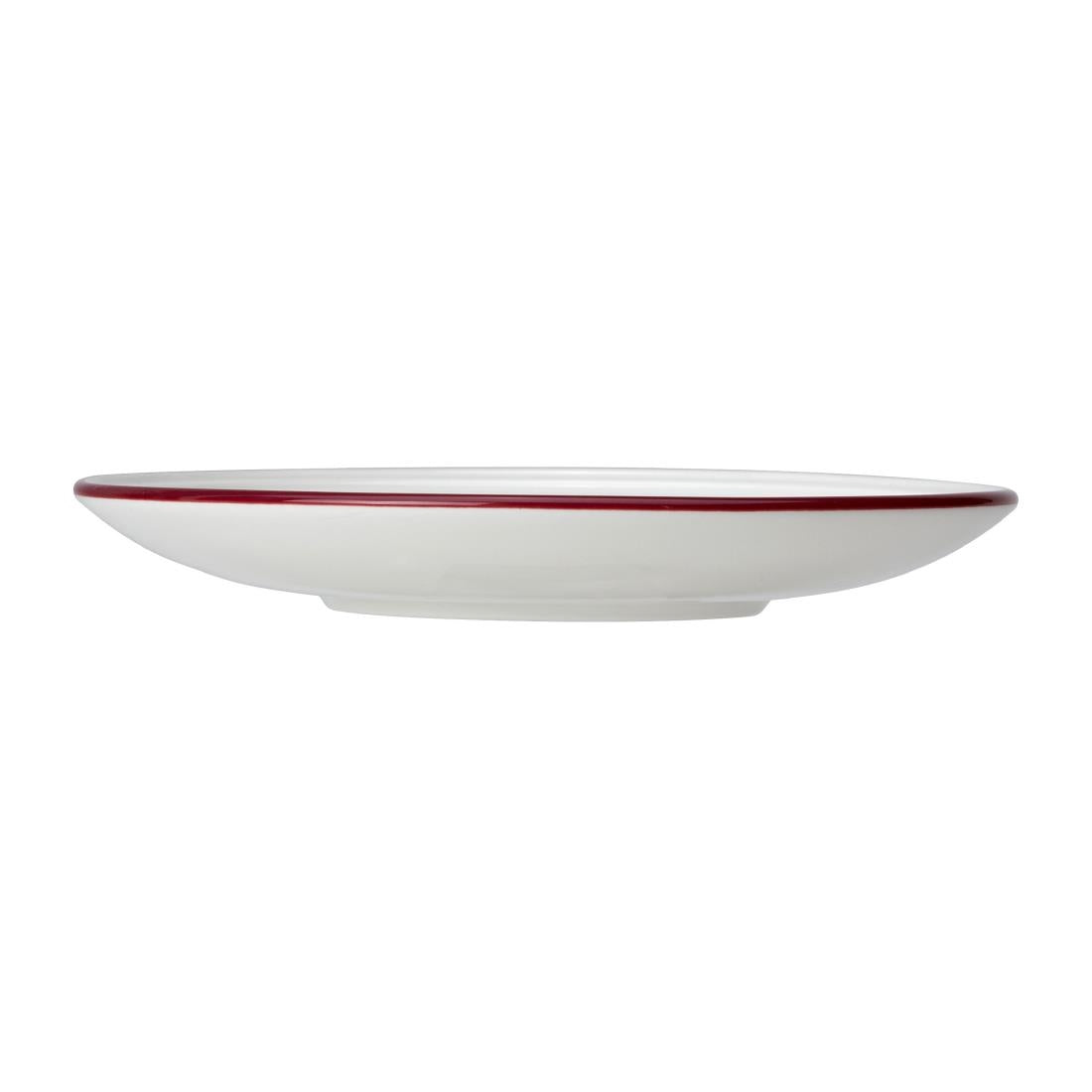 Steelite Bead Maroon Band Saucers 150mm (12 Pack)