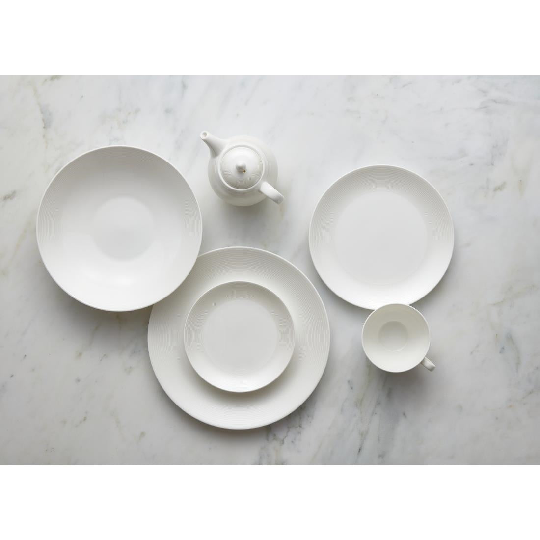 William Edwards Spiro Teacups White 200ml (12 Pack)