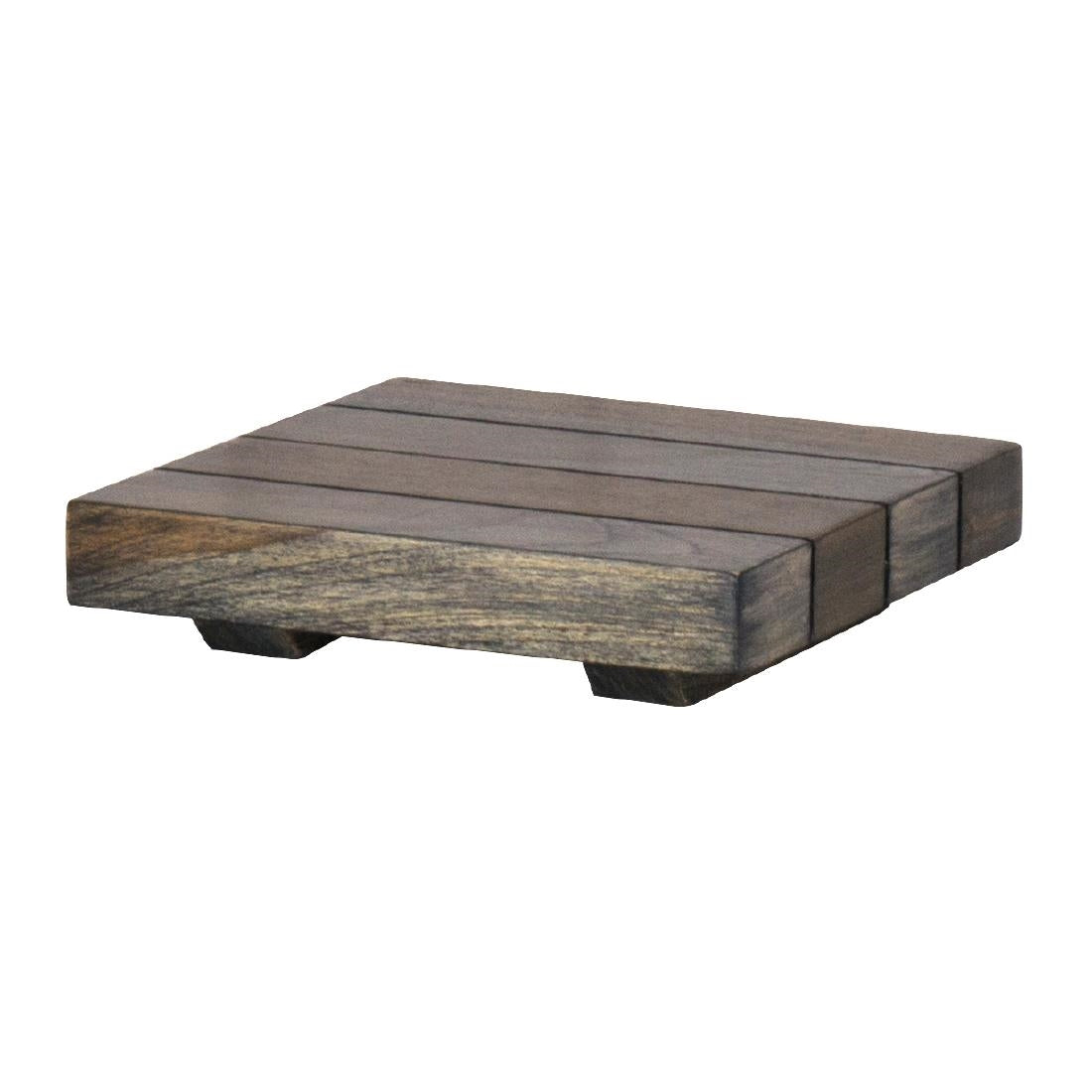 DWH Fusion Buffet System Square Shelf Tile Ash Grey Teak 152mm