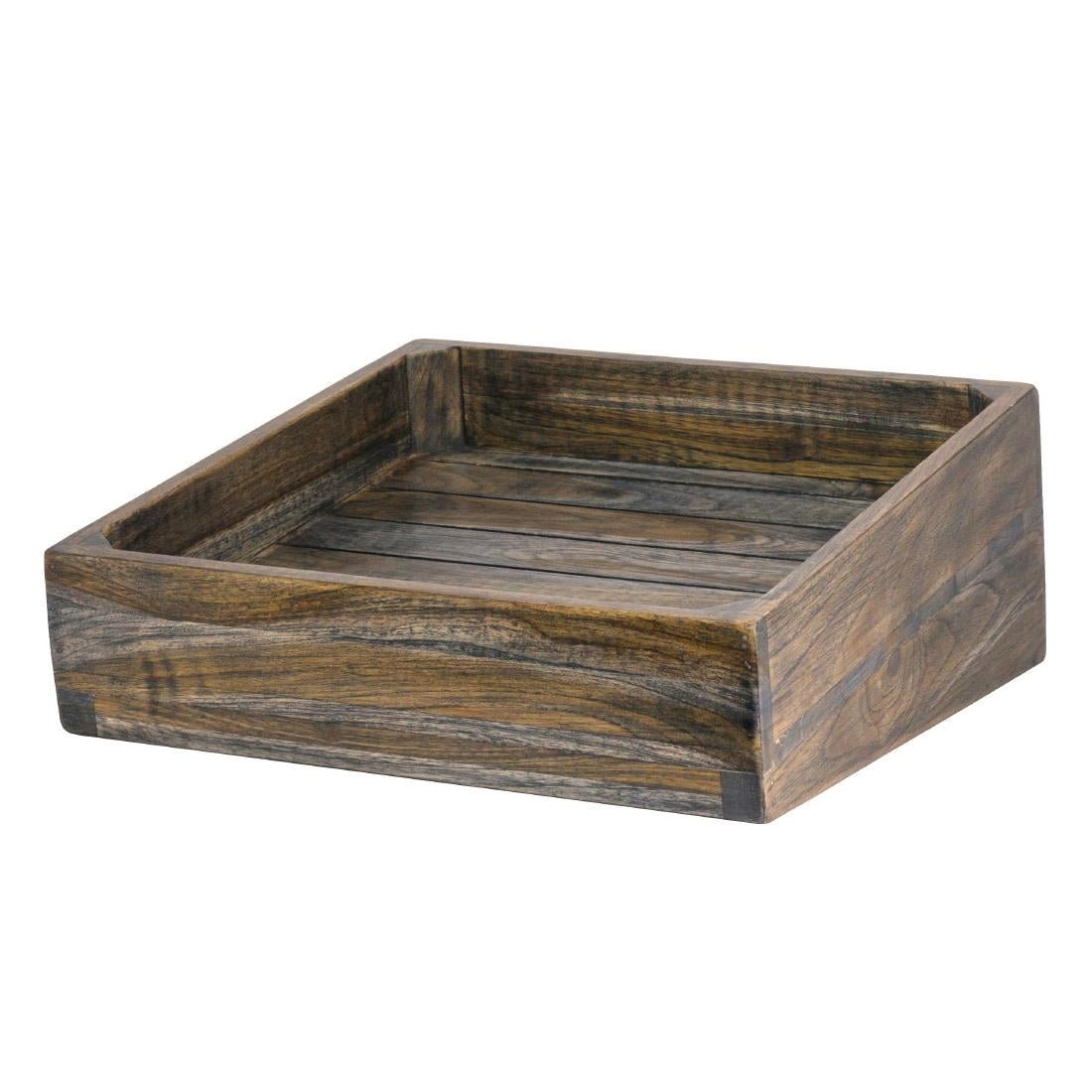 DWH Fusion Buffet System Wood Angle Basket Ash Grey Teak 356mm