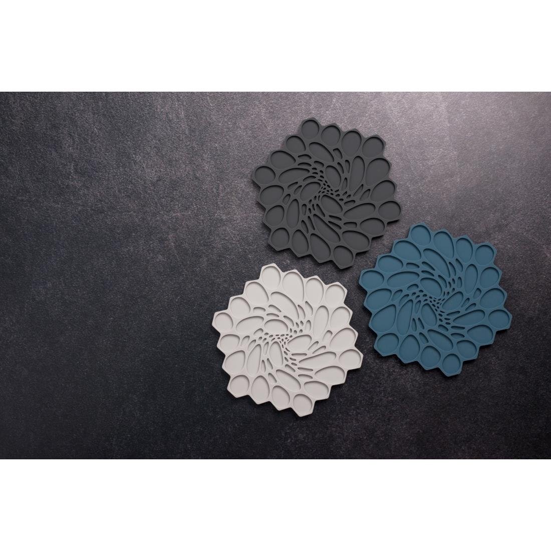 Steelite Modern Twist Trivet Graphite Hive 178mm (6 Pack)