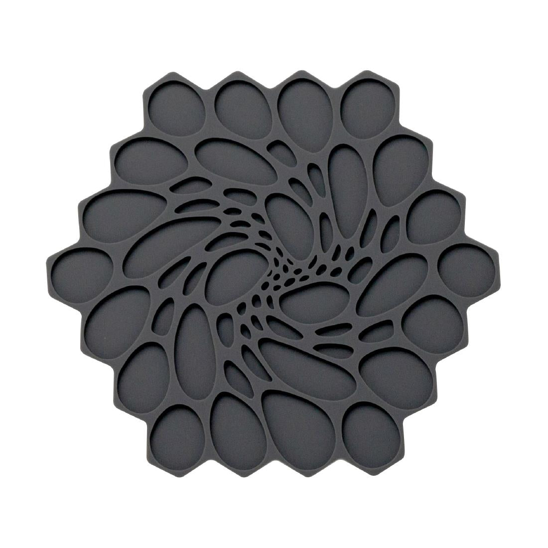 Steelite Modern Twist Trivet Graphite Hive 178mm (6 Pack)