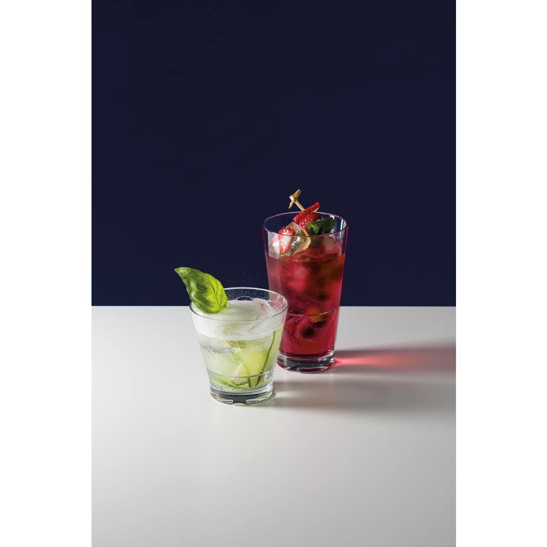 Steelite Capella Stack Clear Short Double Rocks 414ml (12 Pack)(Direct Pack)