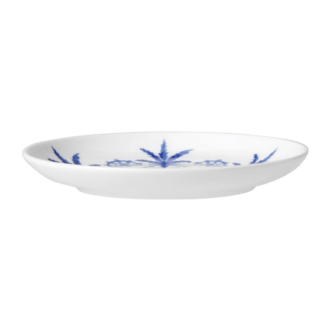 William Edwards Sultan's Garden Blue Butter Dishes Coupe 110mm (24 Pack)