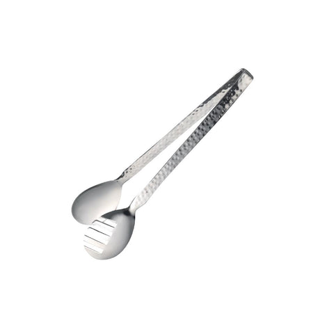 Steelite Hammered Stainless Steel D.W. Haber Buffet Serving Tong 9'' (6 Pack)