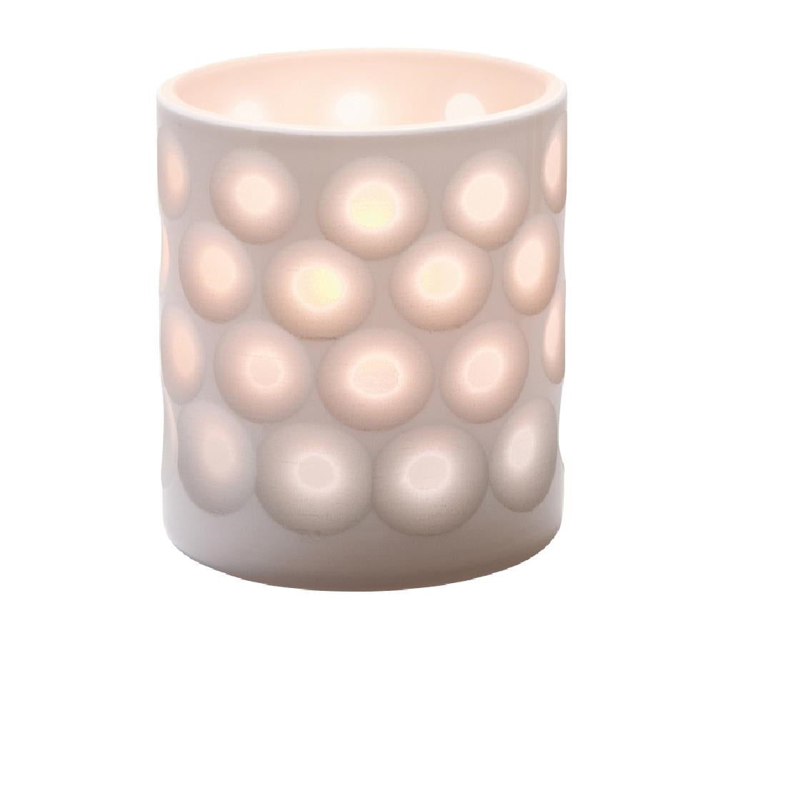 Hollowick Boutique Dots Porcelain Votive 73mm x 80mm (48 Pack)