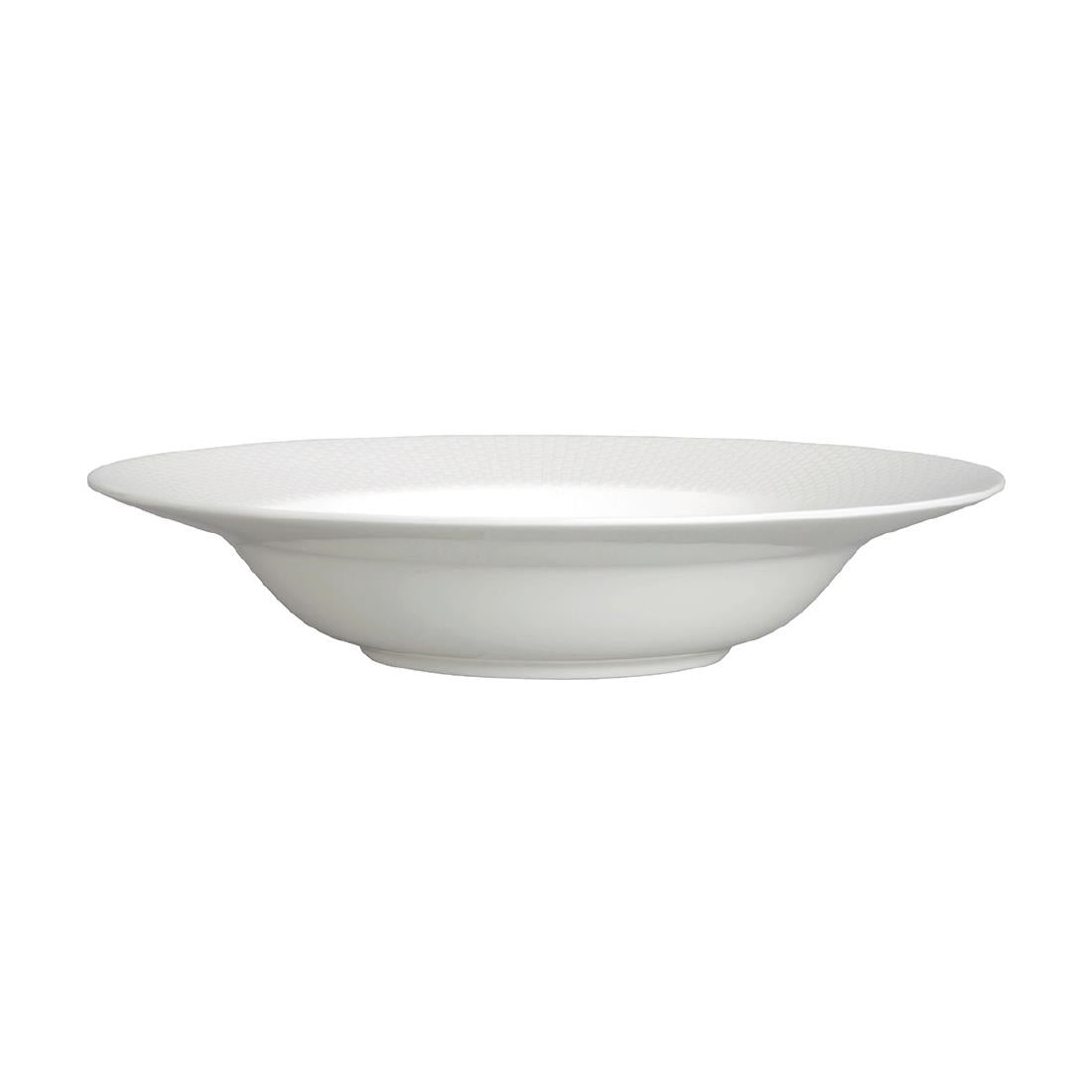 William Edwards Quanta Large Rim Bowls White 280mm (6 Pack)